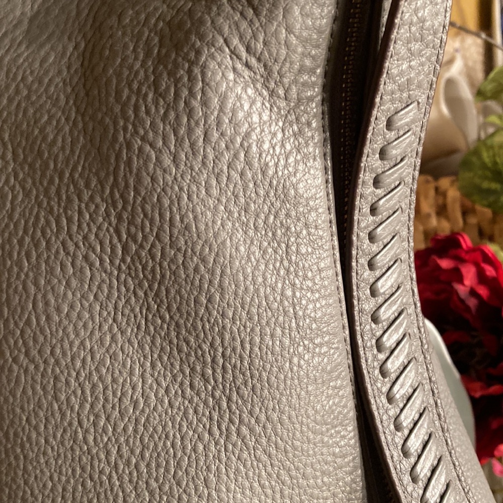 Gray genuine leather purse - Picture 4 of 12
